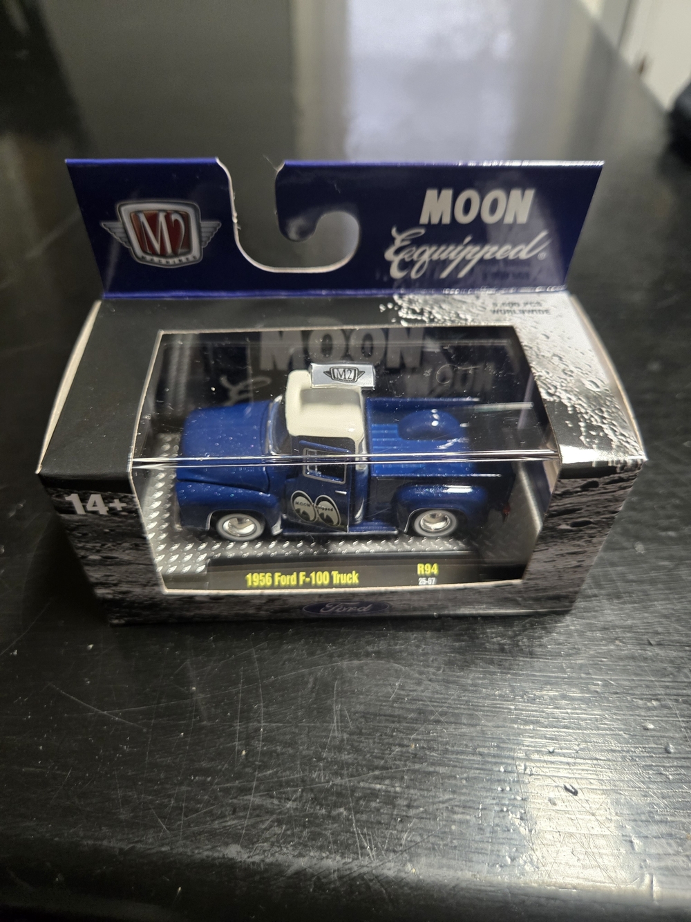M2 Machines Moon Equipped 1956 Ford F-100 Toy Truck - Blue